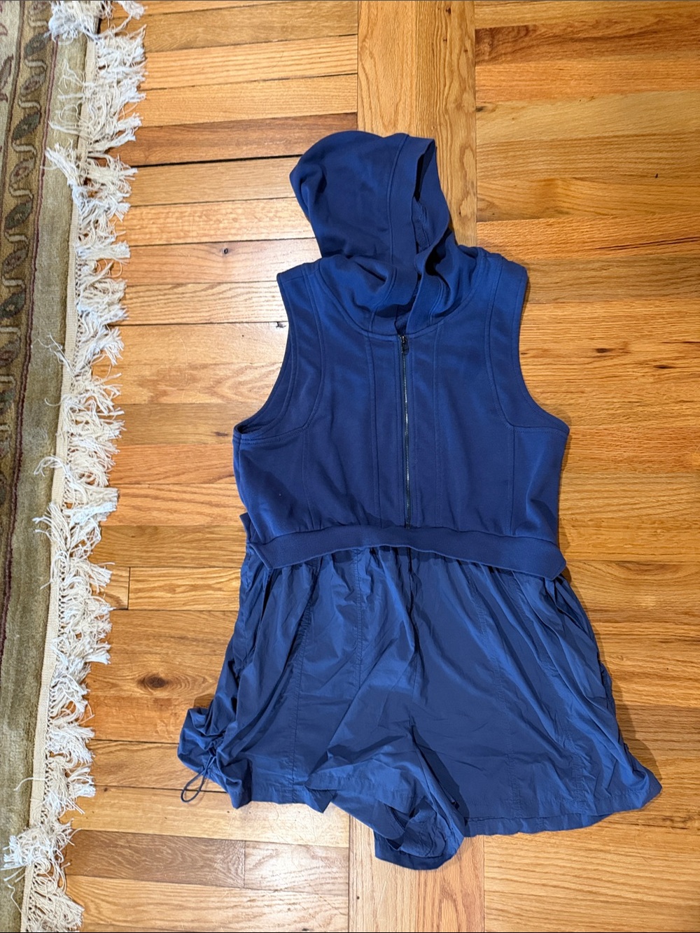Anthropologie blue  Hooded Pullover size M